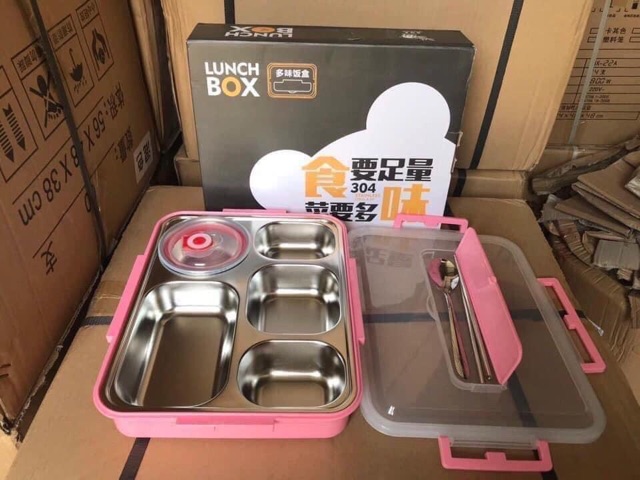 Khay cơm inox 5 ngăn