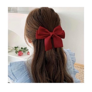 [Handmade] Kẹp tóc nơ nhỏ vải satin xinh xắn dễ thương phong cách Hàn Quốc nhiều màu sắc
