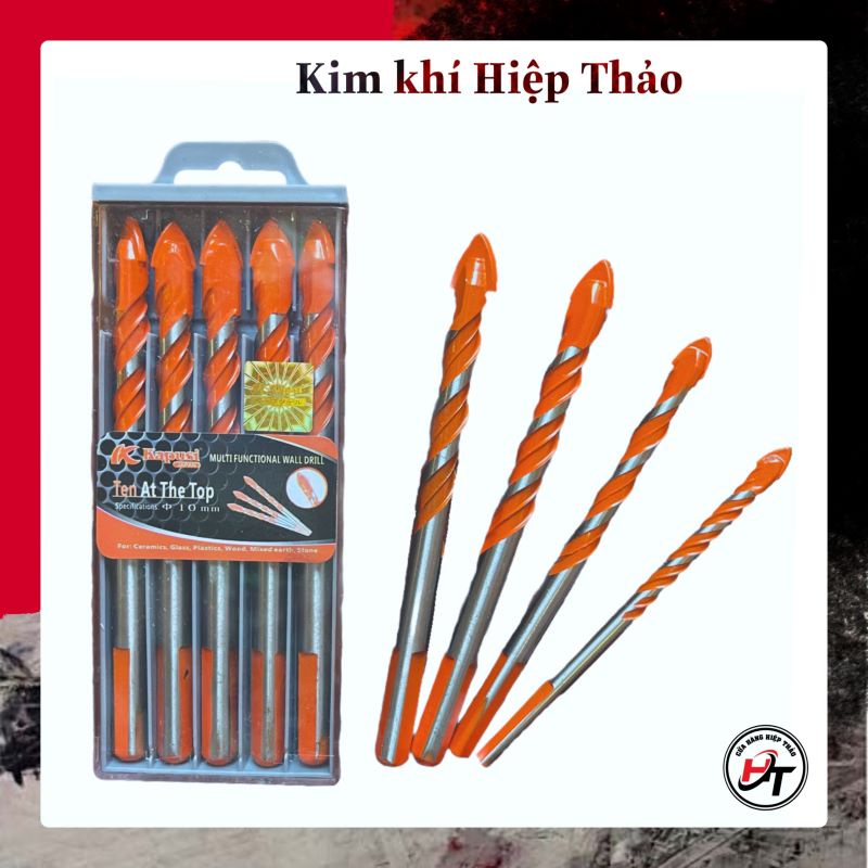 Mũi khoan đa năng khoan kính đá gạch men cao cấp 2 cạnh Kapusi Nhật 6mm 8mm 10mm 12mm MKDNKPS