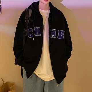 Áo nỉ HOODIES ZIP form rộng Unisex in chữ thời trang Hàn Quốc