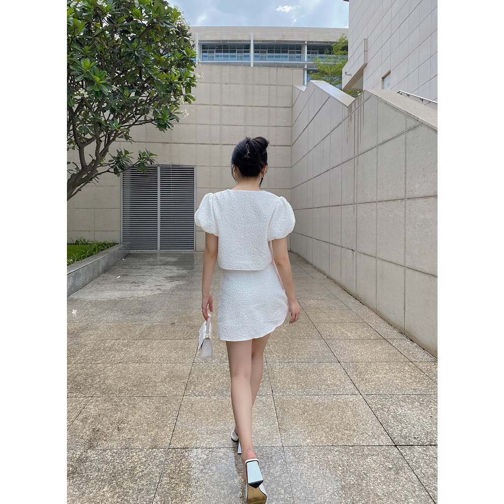 SET ÁO CỘT DÂY TAY BỒNG KÈM CHÂN VÁY XINH XẮN - CAMILA SET