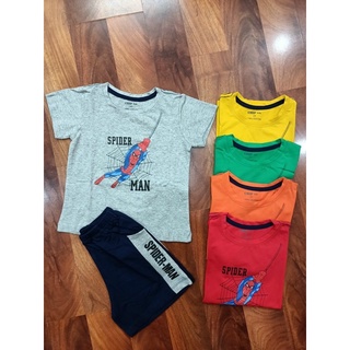 Bộ cộc người nhện bé trai, bộ cotton chui đầu bé trai, bộ nhện siêu nhân bé trai hàng VNXK 3tuổi đến 7 tuổi