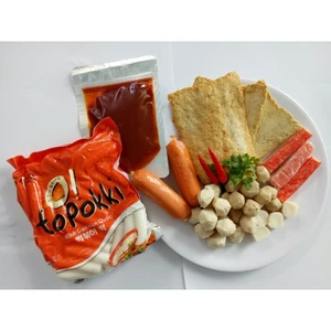 bánh gạo+sốt+đồ nấu lẫu tokbokki