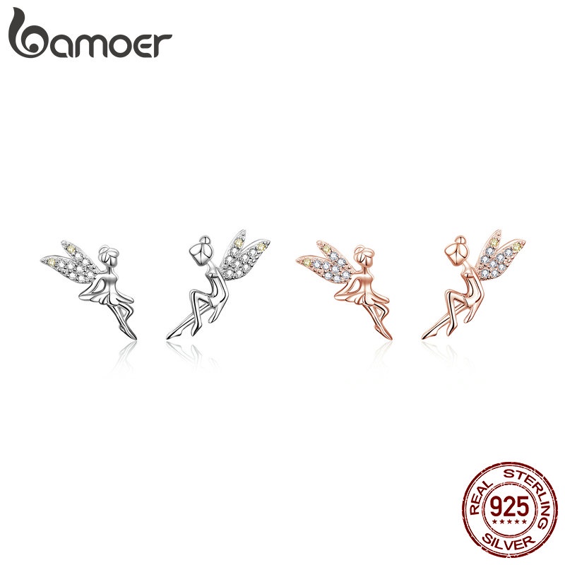 Bamoer Bông Tai Bạc 925 Đính Đá zircon bse046