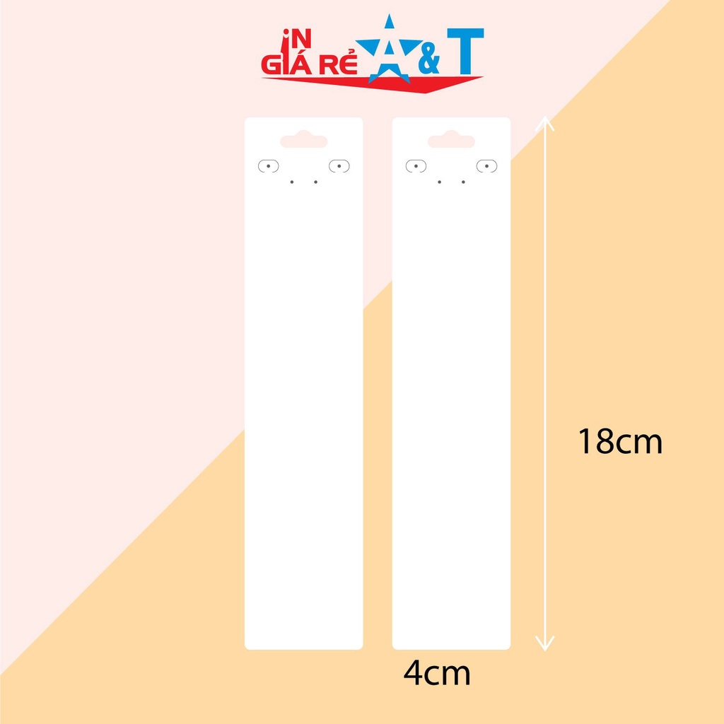 Combo 100 Tag nhãn mác treo vòng cổ,vòng choker, dây trang sức, dây chuyền size 4,5x18cm