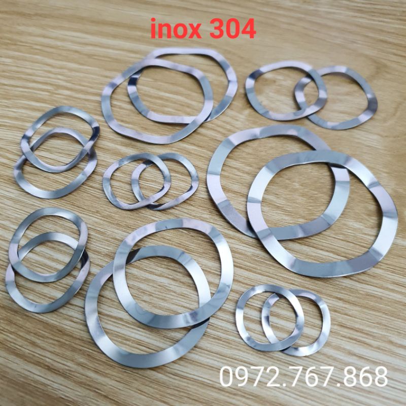 (Set 10 Cái) Long đền vênh inox 304 đệm vòng bi bạc đạn (vui lòng đọc ...