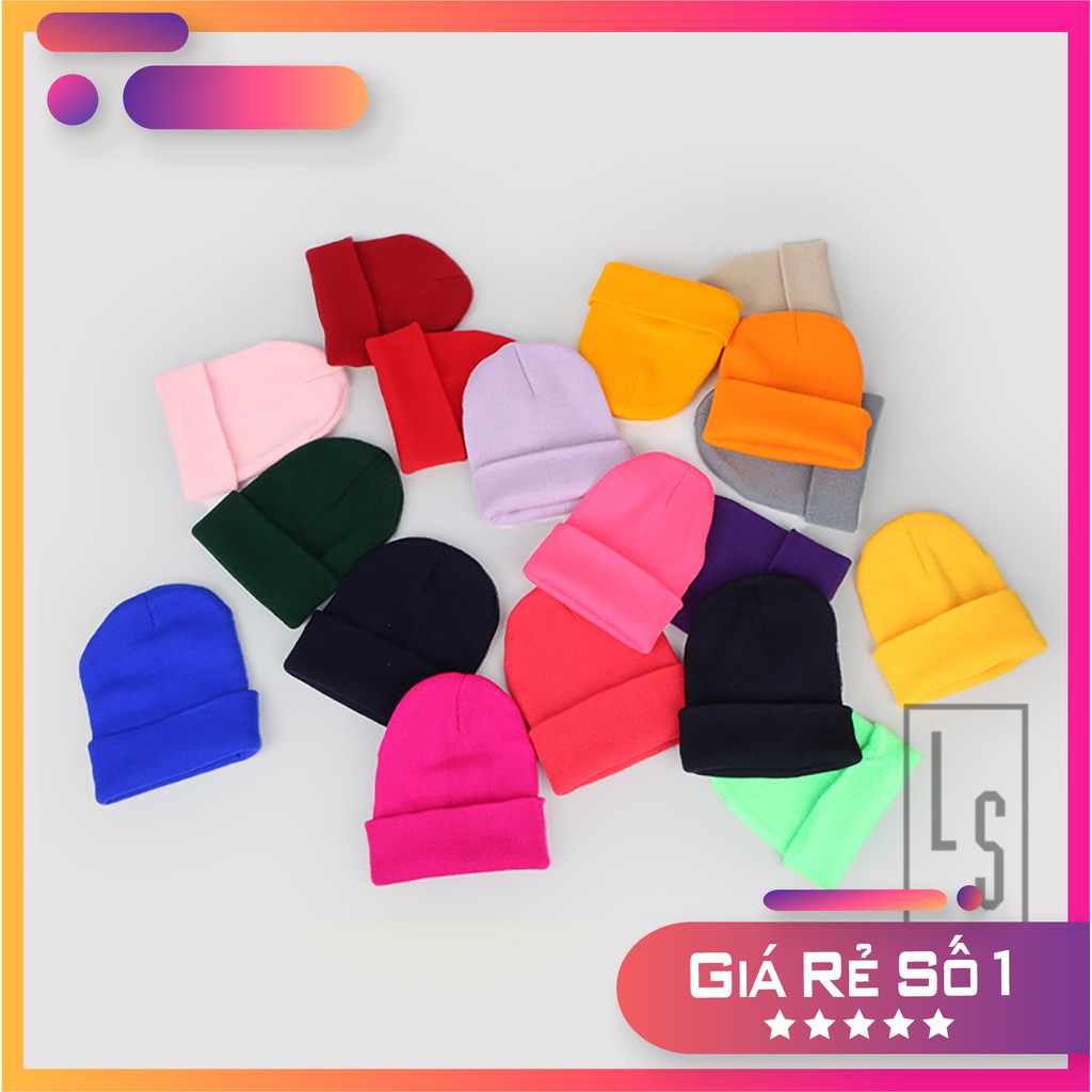 Mũ nón len trơn hàn quốc nhiều màu - Rẻ vô địch | Shopee Việt Nam