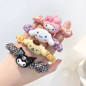 🌺xinyia🌺SANRIO Dây Cột Tóc Cao Su In Họa Tiết Hoạt Hình Dễ Thương Thời Trang Cho Nữ