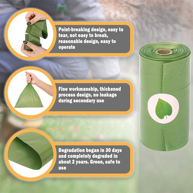 Túi đựng chất thải chó Rolls Pet thân thiện môi trường, phân hủy sinh học, dùng ngoài trời