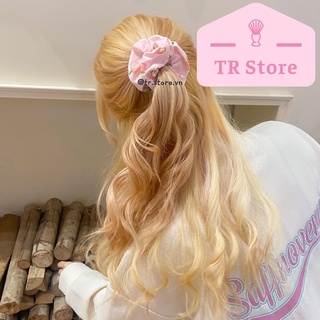 Scrunchies họa tiết mùa hè hoạt hình 1 lớp