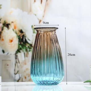 Bình thủy tinh - Bình cắm hoa B002 trang trí 20cm đẹp, sang trọng, tiện dụng