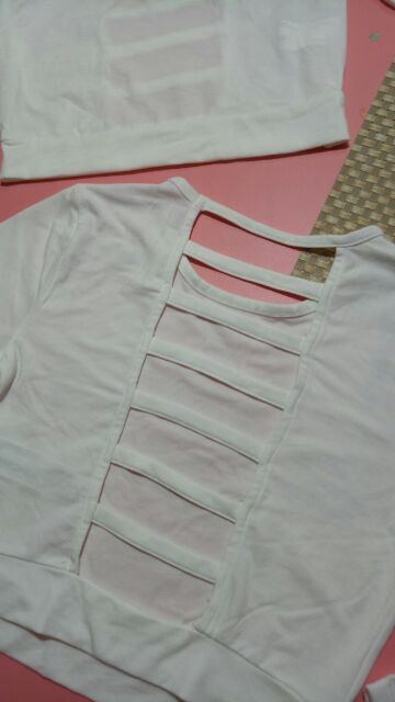 Áo croptop đan dây lưng F21 vnxk