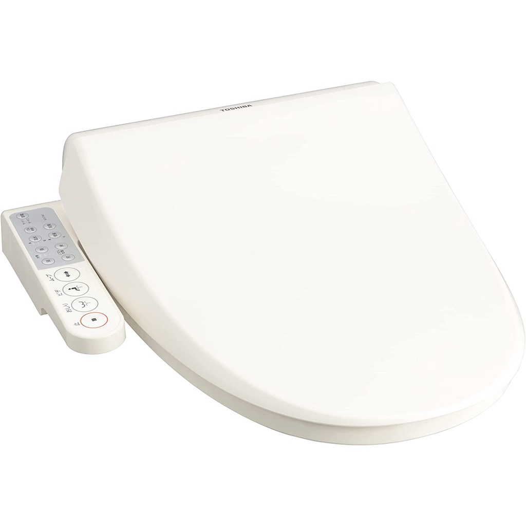 Siège De Toilette Toshiba Lavable à L'eau Chaude - Modèle SCS-T161 En Ivoire Pastel, Made In Japan
