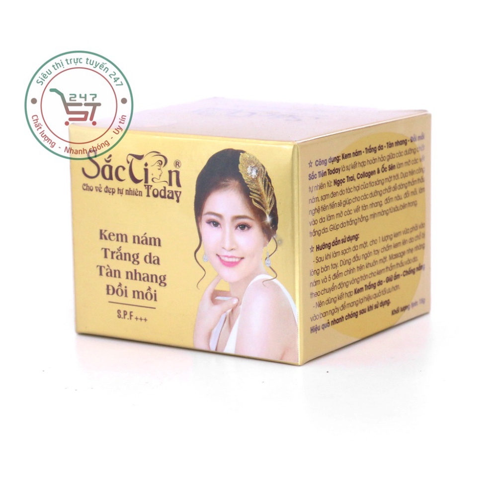 Kem Nám Tàn nhang Đồi mồi Trắng da Sắc Tiên Today (Vàng)