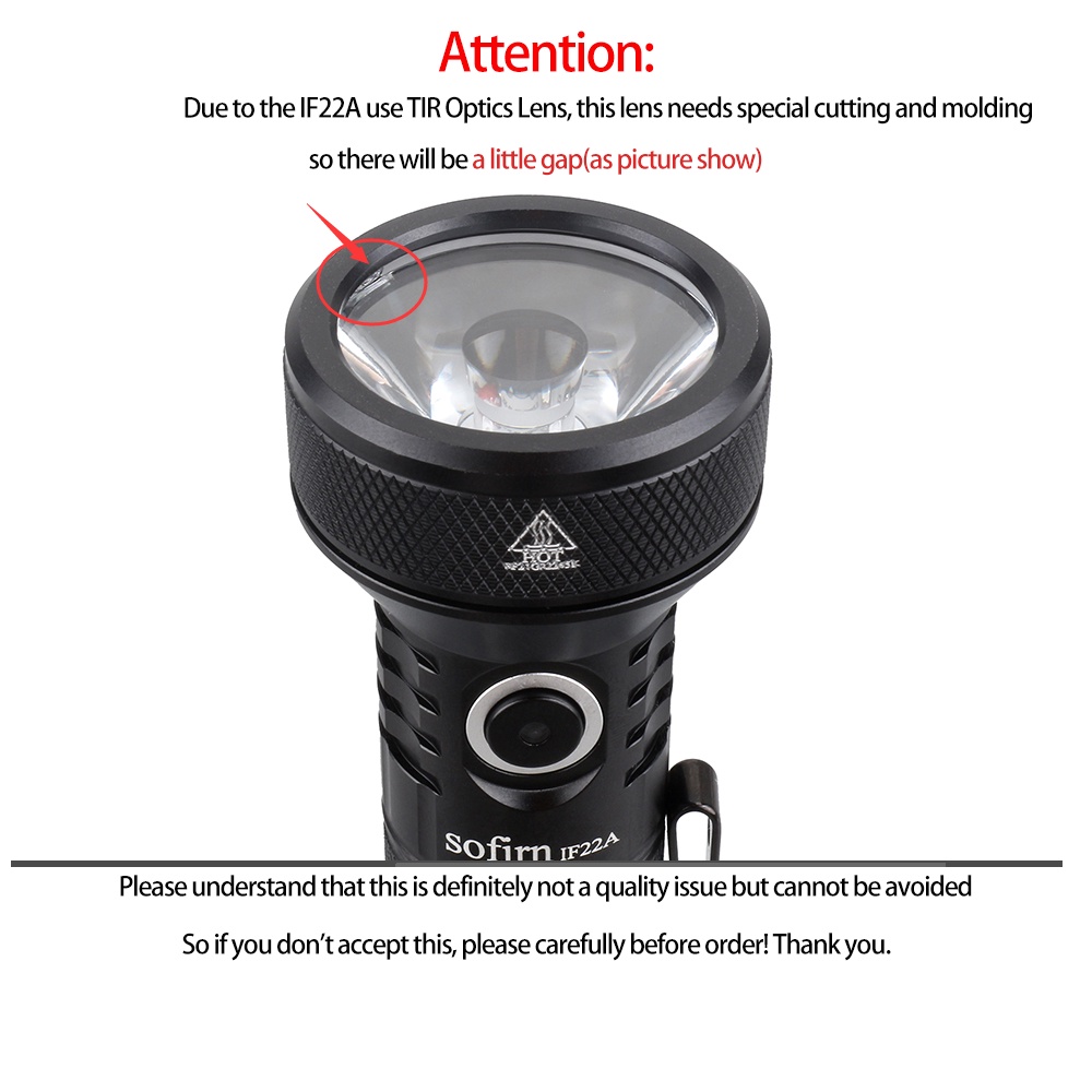 Sofirn IF22A 3A Sạc 2100 lumen Đèn Pin Mạnh Mẽ Luminus SFT40 Đèn Pin ...