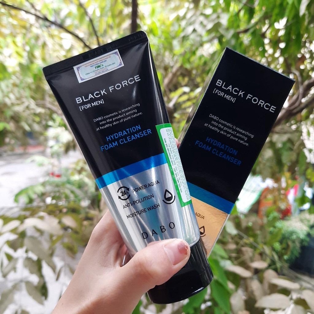 Ảnh Sữa rửa mặt trắng da, xóa thâm mụn dầu  nhờn dành cho nam Dabo Hydration For Men Hàn quốc cao cấp 120ml/Tuýp 4