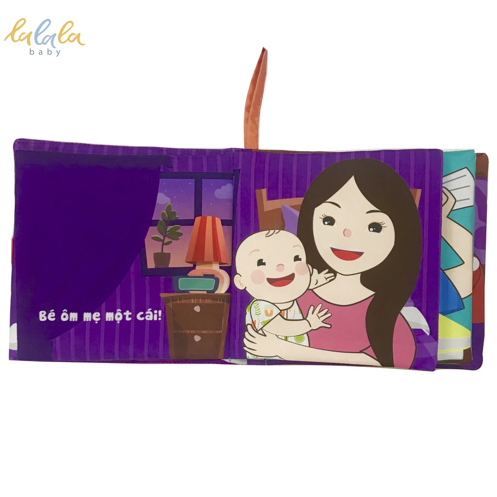 Bộ 2 sách vải Lalala Baby Đồ chơi cho bé sơ sinh Giáo dục cảm xúc: Bé cảm thấy thế nào và Cái ôm diệu kỳ