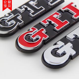 1 X Volkswagen golf MK6 MK7 Polo Jetta Passat GTI 3D kim loại phía trước lưới tản nhiệt logo huy hiệu cơ thể nhãn dán