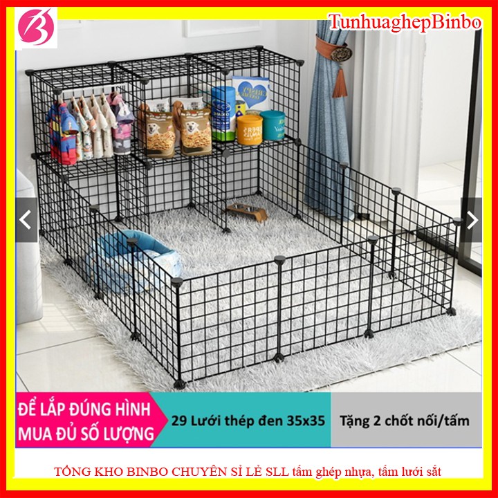 [Tặng kèm 2 chốt gắn] Miếng ghép (BÁN LẺ) quây chuồng chó, chuồng mèo, chuồng thỏ,thú cưng