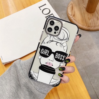 Dành Cho iPhone 17 15 16 Pro Max Ốp Lưng iPhone 12 13 14 Pro Max Họa Tiết Cô Gái Cà Phê Thoáng Mát Cho iPhone 11 7 / 8Plus / X / XR / Xs Max Ốp Lưng TPU Mềm Chống Sốc