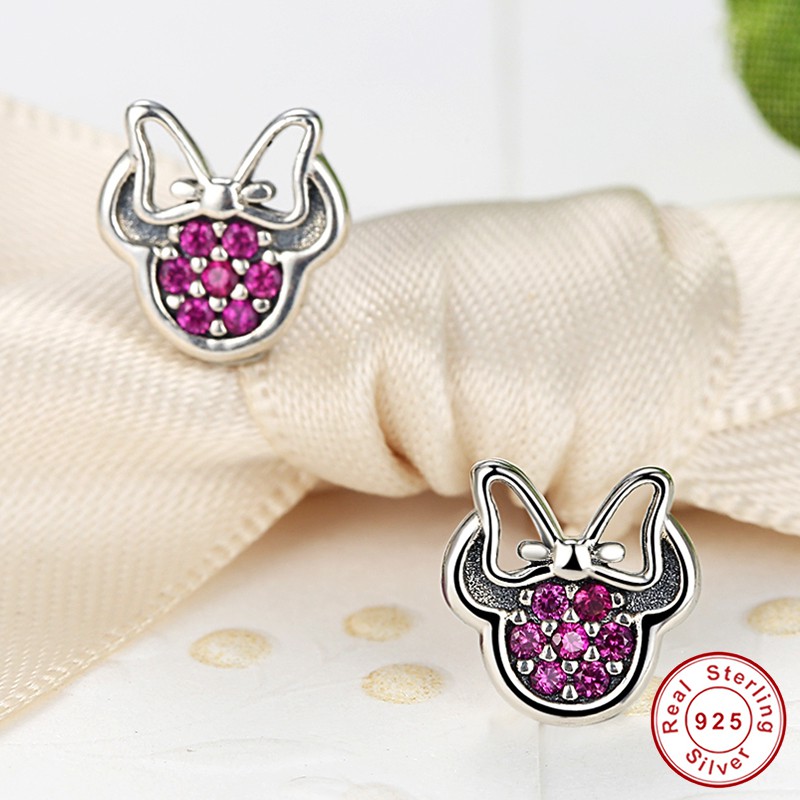 Bamoer Bông Tai bạc 925 Đính Đá zircon Lấp Lánh