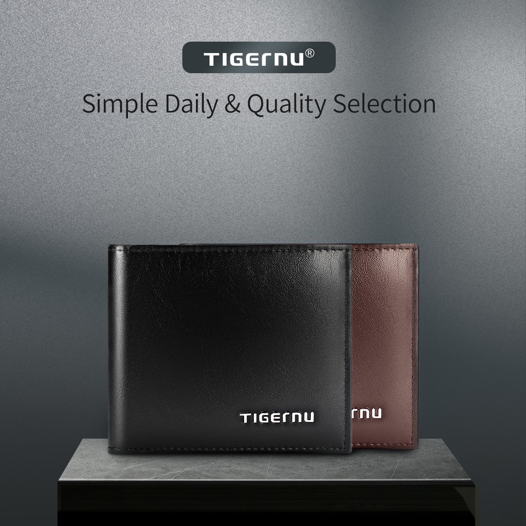 Ảnh Tigernu 8006 Ví Ngắn Gập Đôi Chống RFID Kèm Hộp Đựng Cao Cấp 2