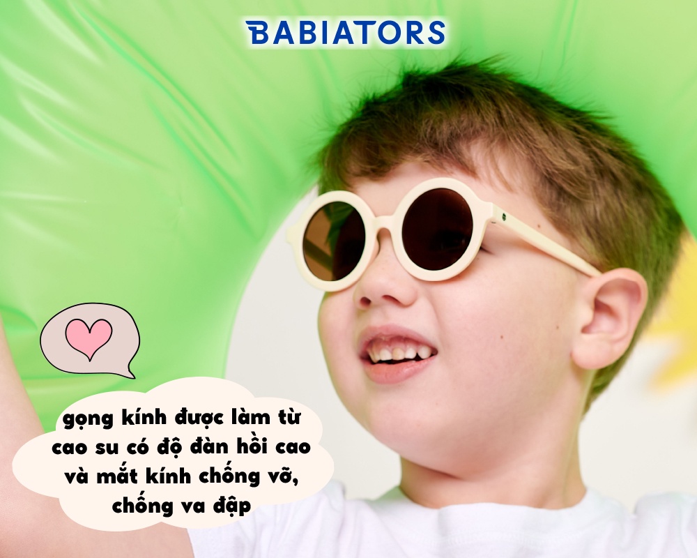 Mô tả Kính chống tia cực tím có tròng kính phân cực Babiators – Sweet Cream, cho bé 3-5 tuổi - 3