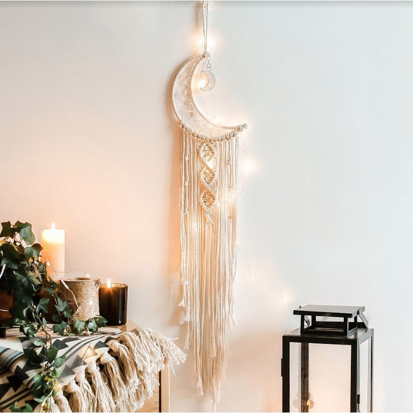 Dream Catcher Đính Lông Vũ Trang Trí