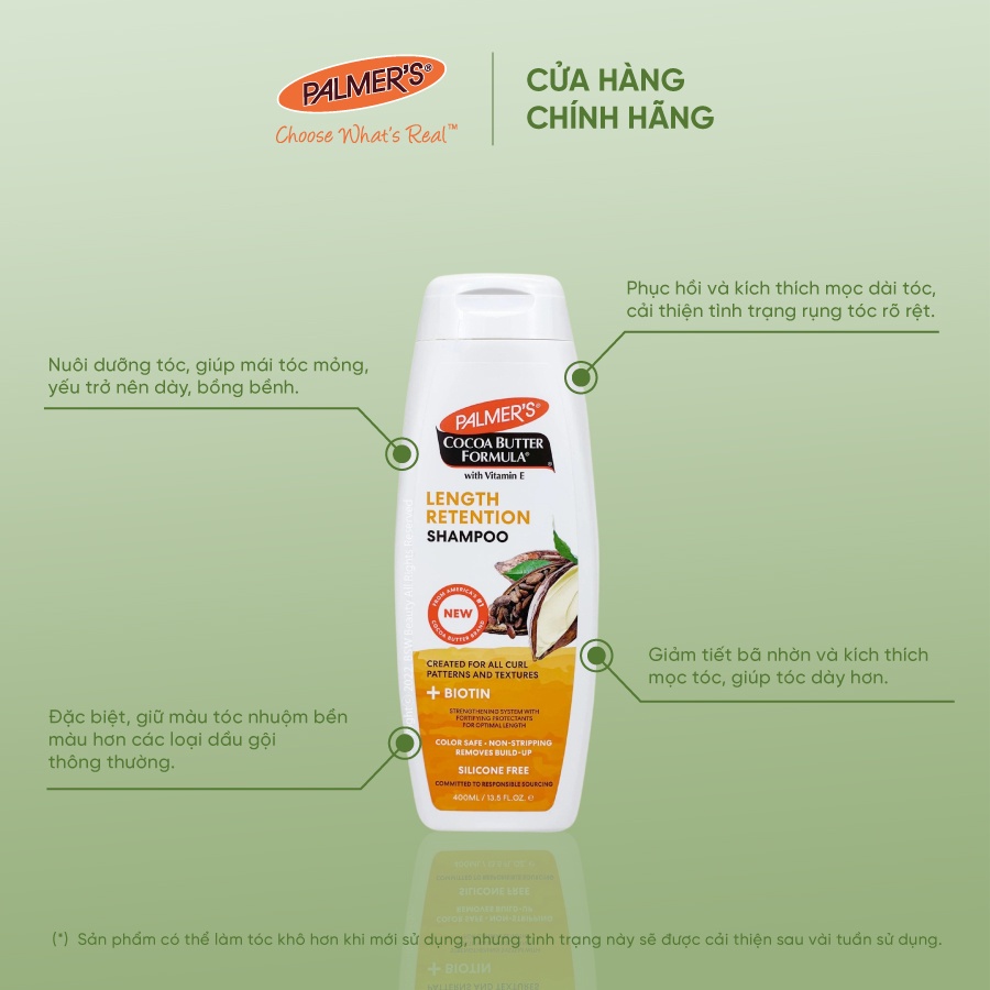 Ảnh Dầu gội Biotin hỗ trợ giảm rụng tóc Palmer's 400ml 2