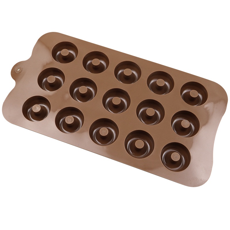 Khuôn silicone 15 Ngăn Dùng Làm Bánh Quy/Sô Cô La Trang Trí Bánh Kem