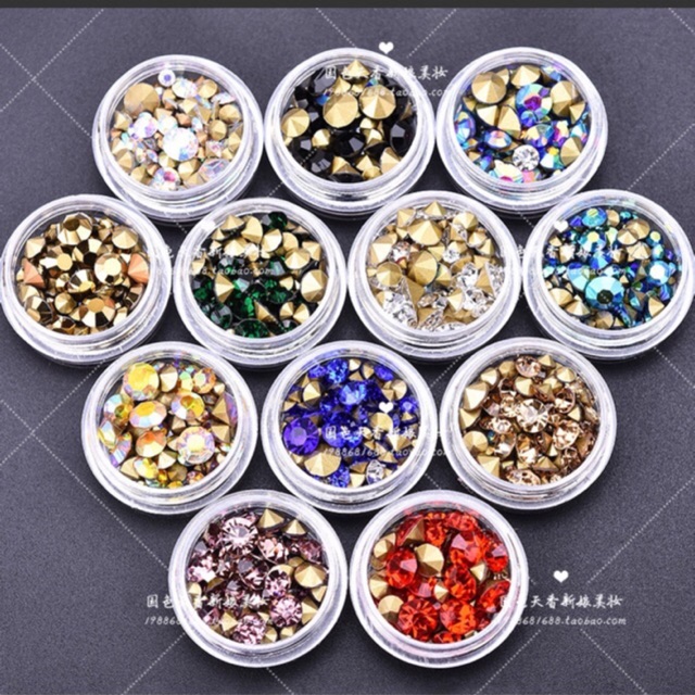 Set 12 hũ đá chân nhọn loại ĐẸP