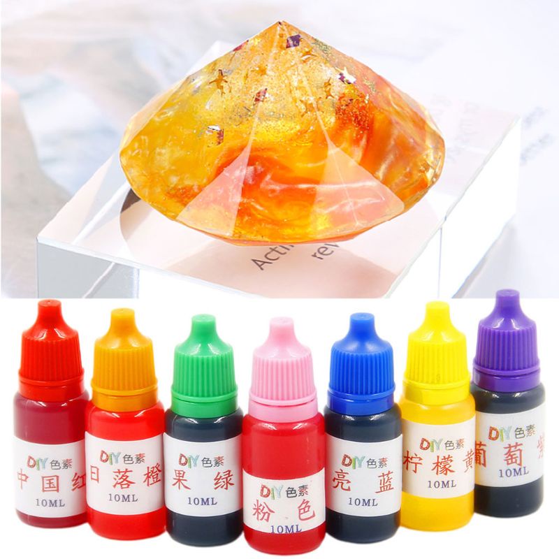 Mực Nhuộm Màu Trang Trí Resin / Resin 7 Màu Tùy Chọn