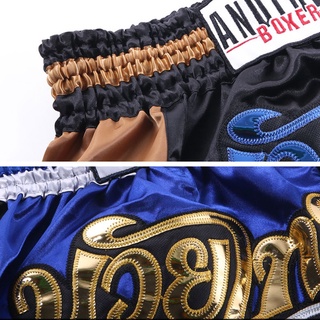 Nam Muay Thái Quần Short Nữ Trẻ Em Thanh Thiếu Niên Quyền Anh Quần Short Kickboxing Chiến Đấu MMA Trunks Sanda Vật lộn Huấn Luyện Quần Ngắn