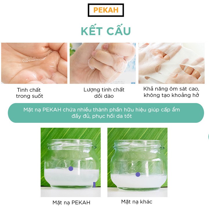 Ảnh Hộp Mặt Nạ 5 Miếng Giúp Tăng Đàn Hồi Da PEKAH Healing Night Witch Hazel Mask Pack 25ml/5sheets 4