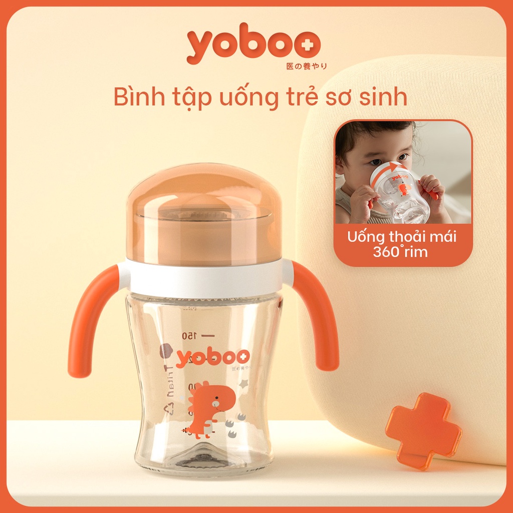 Mô tả Bình Tập Uống Cho Trẻ Yoboo Yb-0034 Dung Tích 210ml Có Quai Cầm Chất Liệu Titan - Hàng Chính Hãng - 1