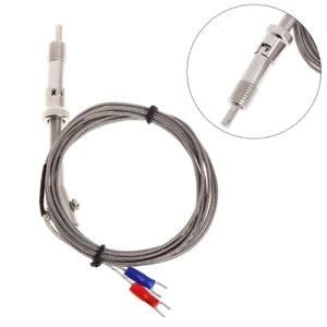 Cảm biến nhiệt độ cặp nhiệt điện loại K EDB * Đầu dò bằng thép không gỉ 2M 6 6Ft