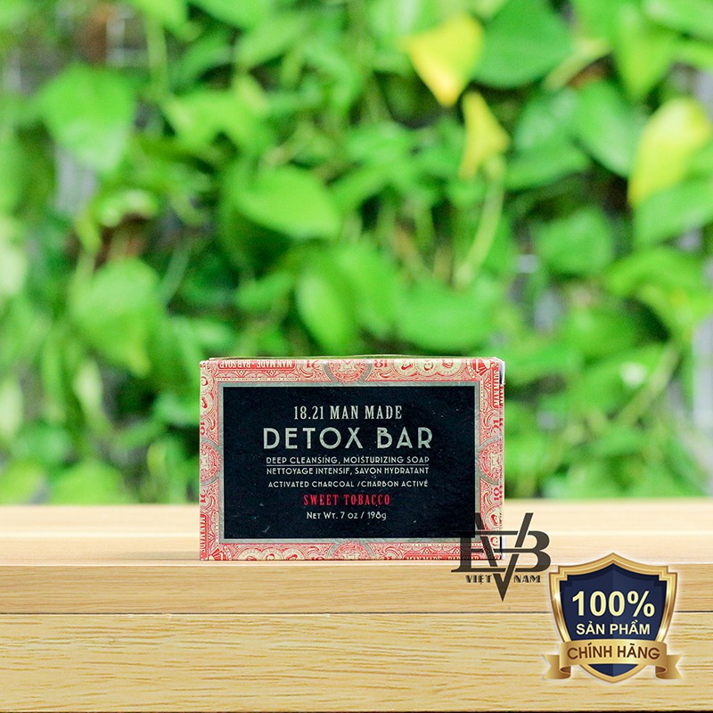 18.21 Man Made Detox Bar Soap Sweet Tobacco 7 oz