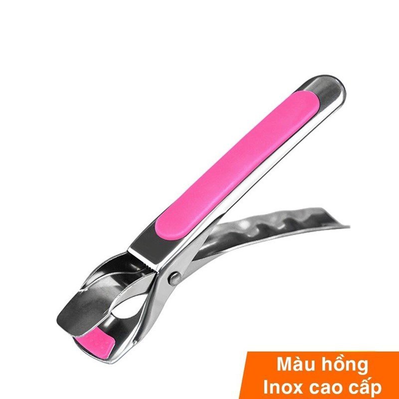 Kẹp gắp đồ nóng inox 304 , kẹp gắp với mút silicon chống trượt gắp chén dĩa nóng tiện lợi