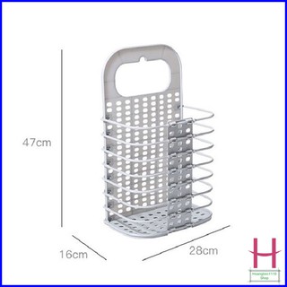 Giỏ đựng đồ gấp gọn thông minh Việt Nhật tặng móc dính trong 3379 - giỏ treo tường đựng quần áo đồ dùng nhà tắm { H }