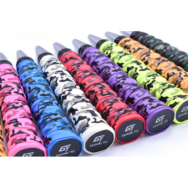 Quấn cán vợt tennis, cầu lông SPORTY vân đen chất liệu thoáng khí, êm tay
