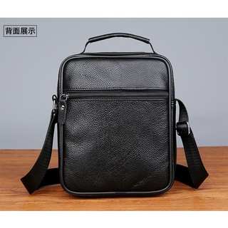 100% Da Thật Chính Hãng Túi Đeo Vai Nam Phong Cách Dọc Kinh Doanh Messenger Bên Ba Lô Da Bò Thông Thường Ngoài Trời Mới Di Động Nhỏ Hợp Thời Trang ipad Laptop
