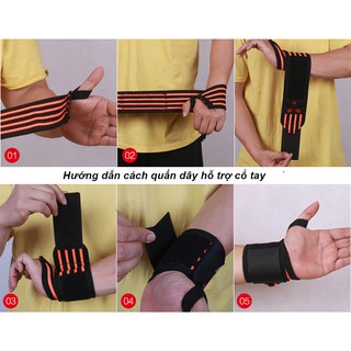 Băng Quấn Cổ Tay Tập Gym Cao Cấp Đại Nam Sport 60cm