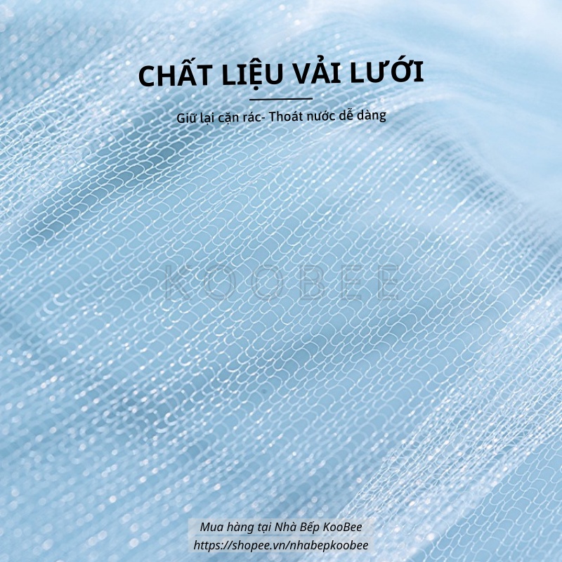 Túi Lọc Rác Bồn Rửa Chén KOOBEE – Lưới Siêu Dai, Đầu Chun Co Giãn Chống Tắc Nghẽn | CSNC01