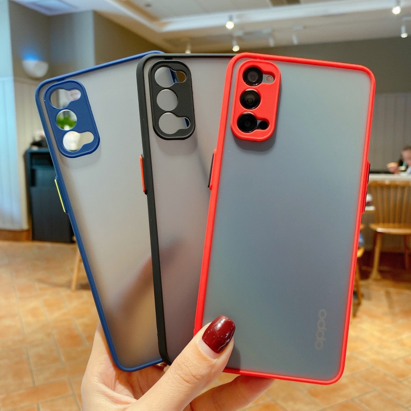 ốp điện thoại Chống Sốc Nhám Trong Suốt Cho Oppo Reno 4 Pro 4g 5f 2z 2f Realme C11 C15 C1