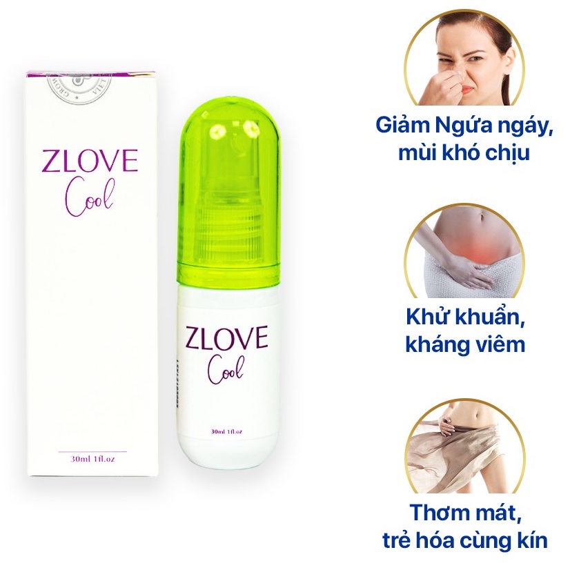 Ảnh ZLVC-Dung Dịch Vệ Sinh Dạng Xịt Zlove Cool 30ml Hàng Chính Hãng Thành Phần Thảo Dược- Không Gây Kích Ứng 3