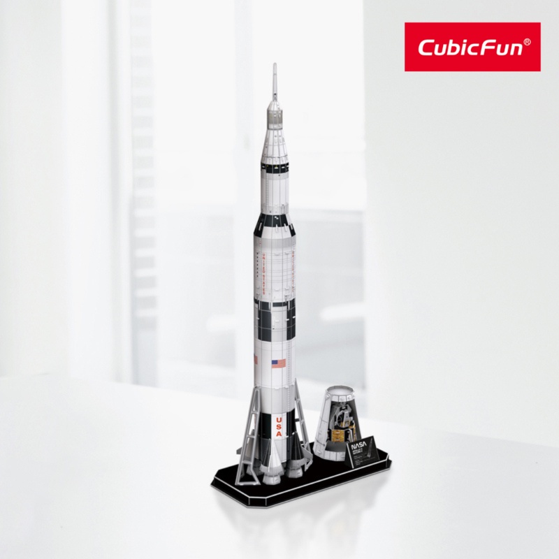 Mô tả Đồ Chơi CUBIC FUN Xếp Hình 3D Nasa: Tên Lửa Vũ Trụ Saturn V - Apollo DS1059H - 4
