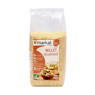 Hạt kê hữu cơ đã bóc vỏ Markal gói 500g hàng nhập khẩu Pháp