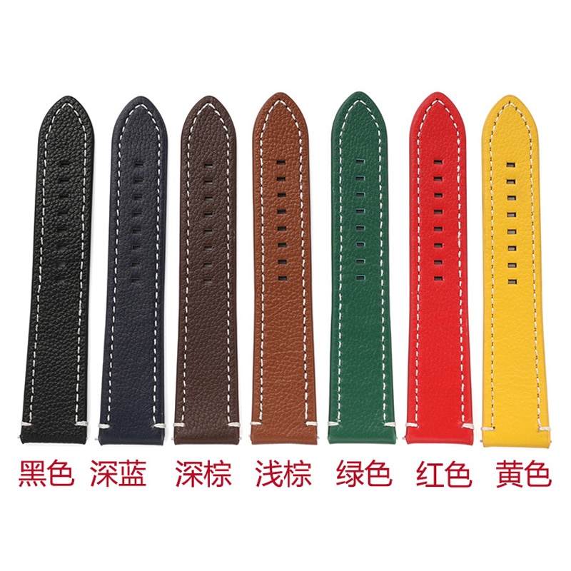 Dây Đeo Đồng Hồ Bằng Da Bò Hai Mặt 18/19/20/21/22/24mm Phong Cách Doanh Nhân Sang Trọng Cho Nam