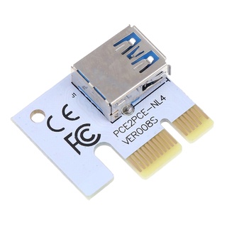 Dusur PCI-E Riser Card PCI cho Express 1X đến 16X Bộ mở rộng 6pin Bộ chuyển đổi GPU Khai thác USB 3 0 PCIE X1 Đồ họa Riser cho Vid