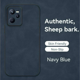 Ốp lưng Realme c35 Realmec35 	Rmx3511 Vỏ chống rơi và hấp thụ sốc làm bằng da cừu chất lượng cao và vỏ cứng thân thiện với da